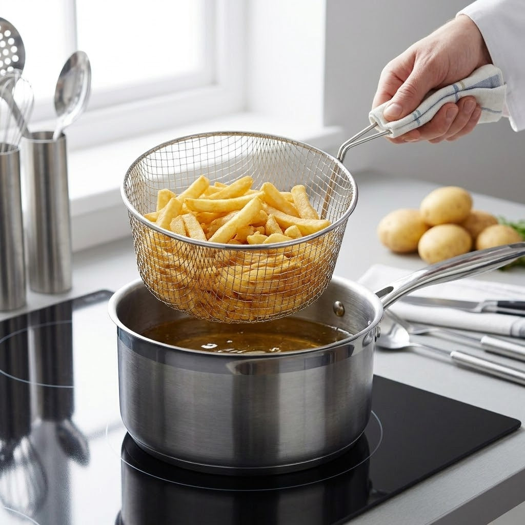 9" Chip Basket for 10" Pan, 175g, 37 x 23 x 16cm, SKU CP9