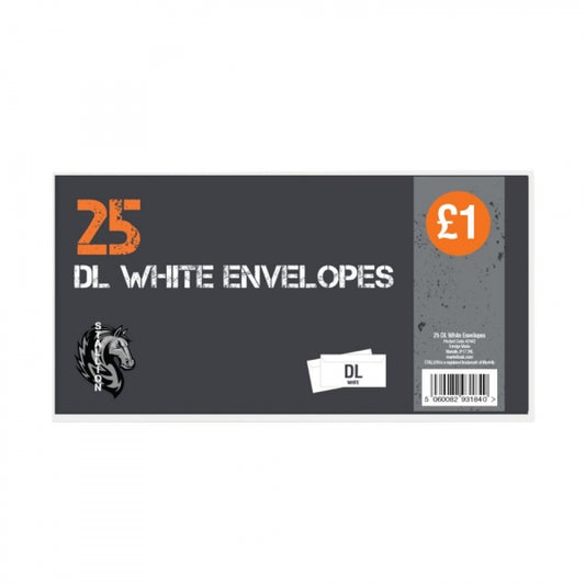 OOP! DL White Envelopes Pack of 25 A2442 (Large Letter Rate)