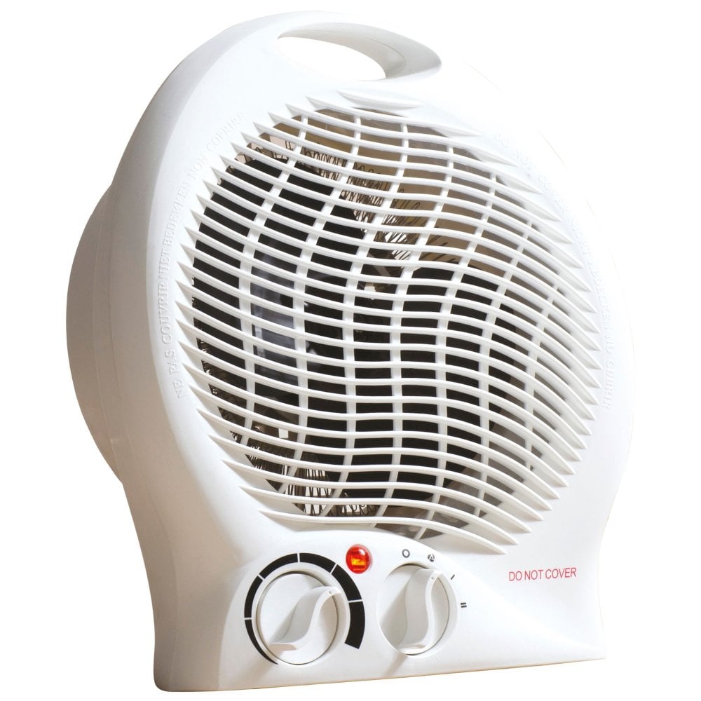 Daewoo Plastic Upright Fan Heater 2000W White HEA1926 A W25 (Parcel Rate)