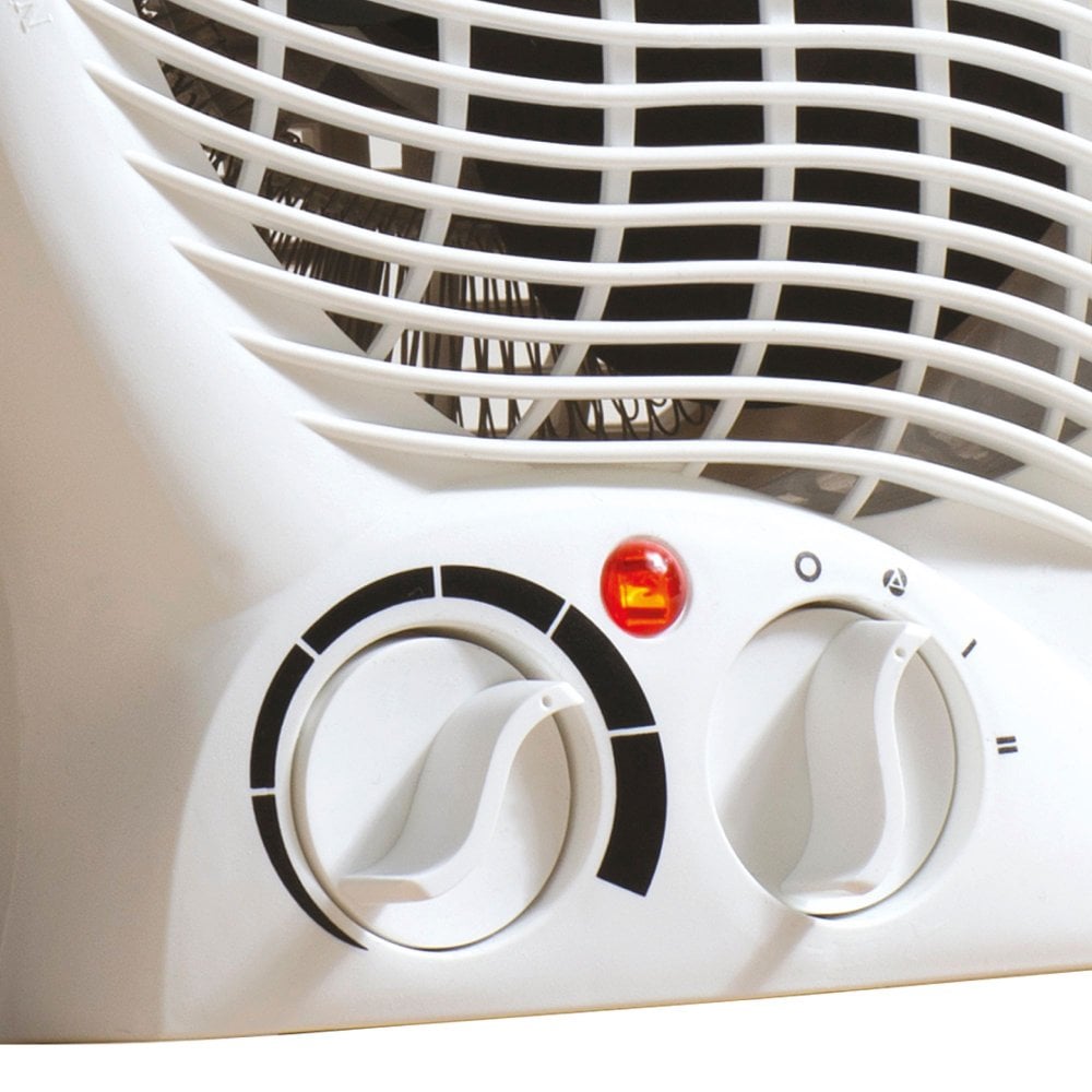 Daewoo Plastic Upright Fan Heater 2000W White HEA1926 A W25 (Parcel Rate)