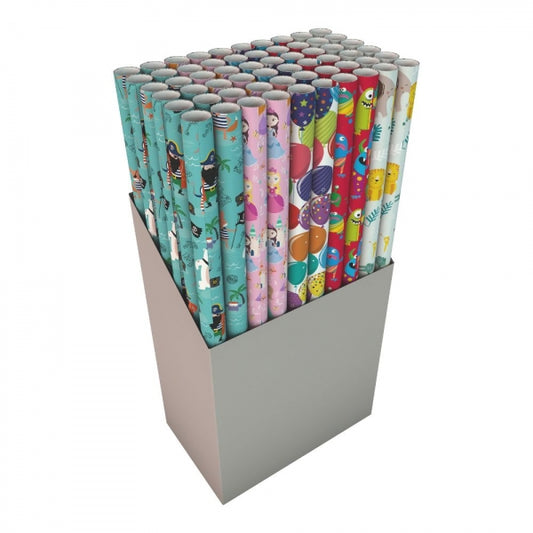 Kids Children Birthday Special Occasions Gift Wrapping Paper 2.5m x 70cm Assorted Designs P2416 (Parcel Rate)