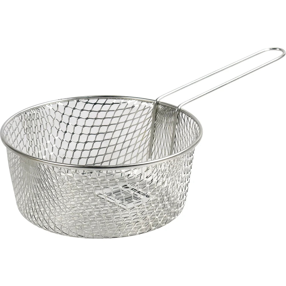 Long Handle Metal Wire Chip Deep Frying Basket 7" ST81945 (Parcel Rate)