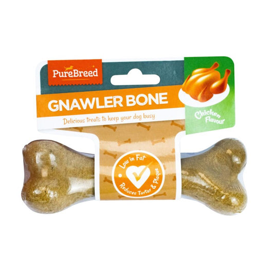 Pet Dog Treats Chicken Gnawler Bone 105g 323615 (Parcel Rate)