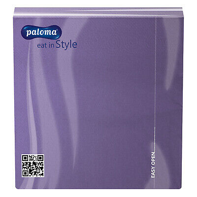 Paloma Paper Napkins 30 x 30 cm Pack of 100 Lavender Purple 30LA100A (Parcel Rate)
