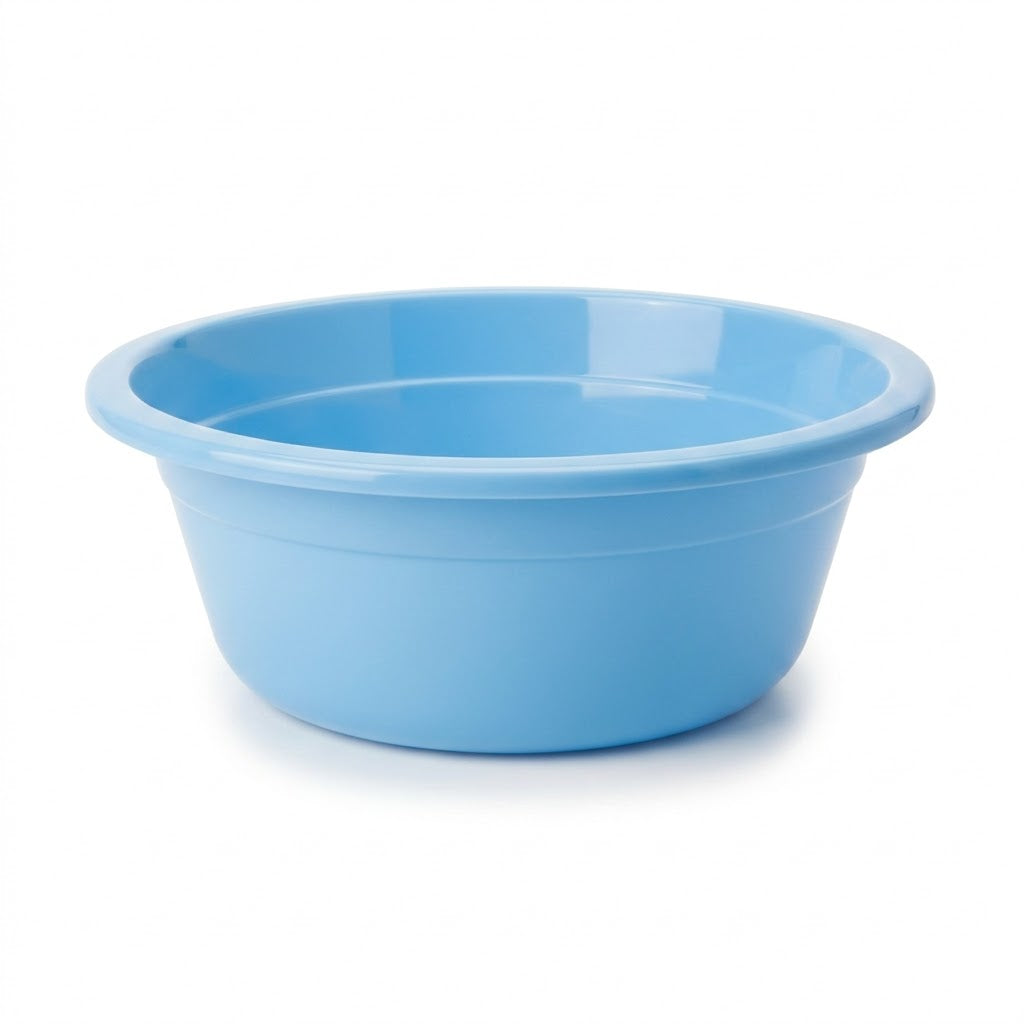 Superb Plastic Wash Basket with Assorted Colours 45cm (445g) - Model 8191