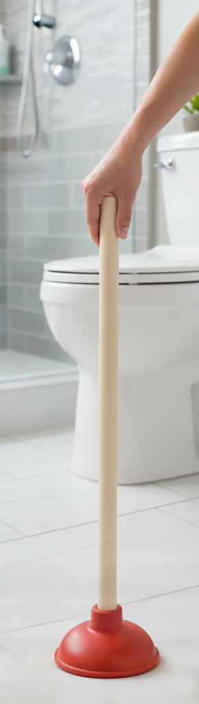 Durane Wooden Handle Toilet Plunger 40 cm 3017 (Parcel Rate)