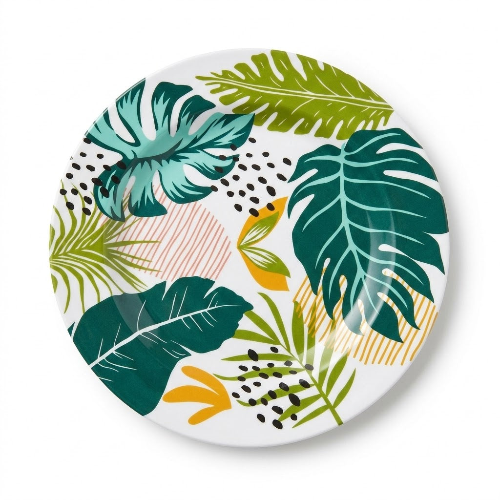 Plastic Plate Assorted Colours 23cm 176g - Pack of 8188