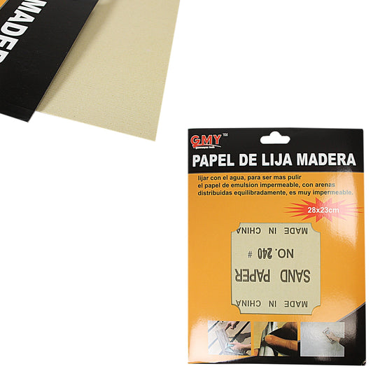 DIY Abrasive Sanding Paper 28 x 23 cm Pack of 6 3125 (Large Letter Rate)