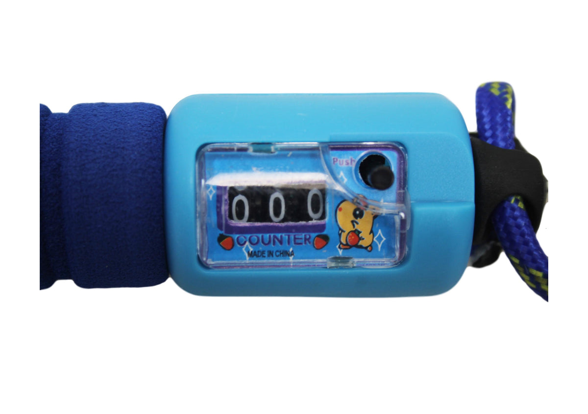 Children's Skipping Rope with Counter, Soft Handle & 2.4m Rope – Assorted Colours, SKU 0378 A