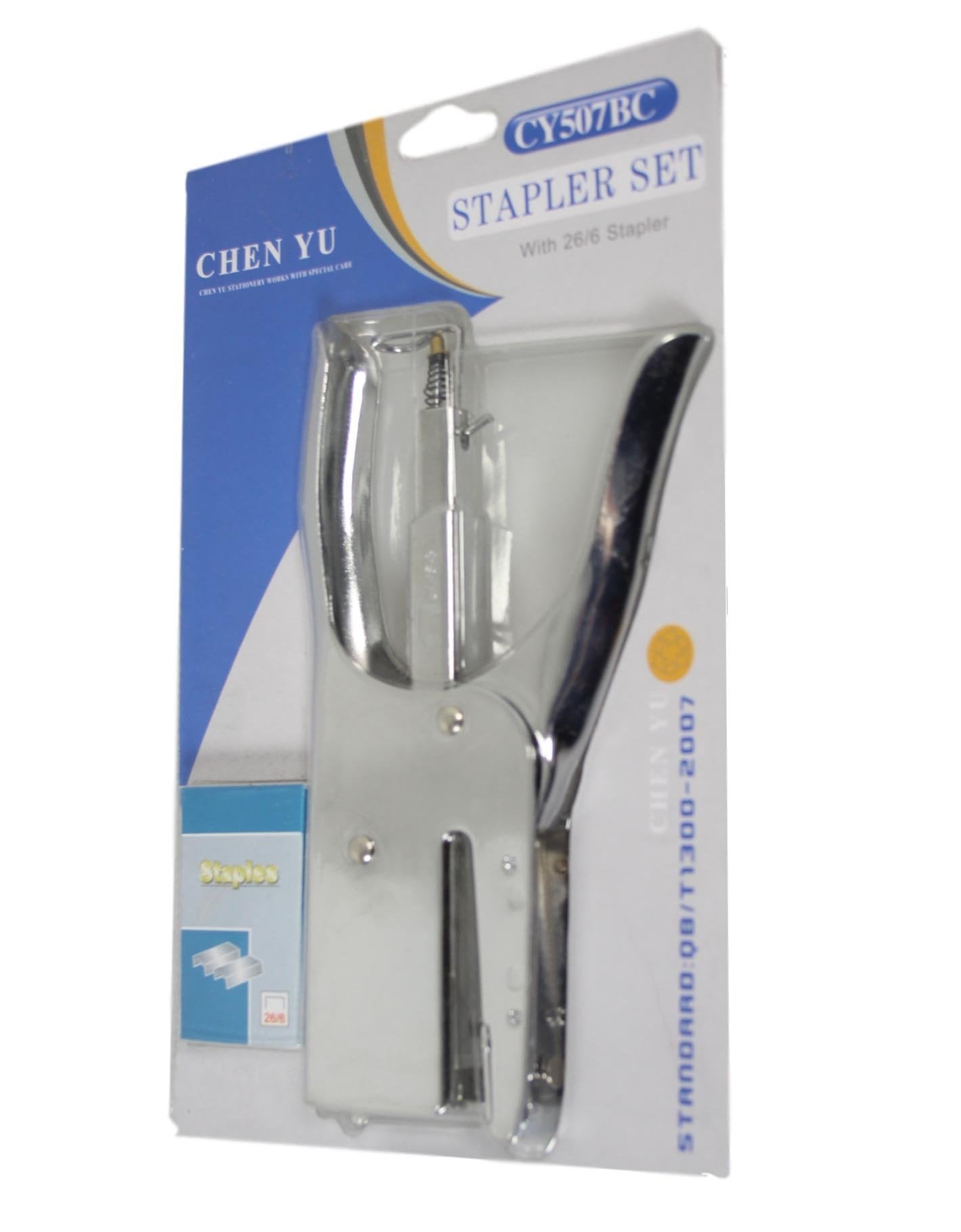 Heavy Duty Metal Stapler with 1 Pack of Staples 26/6 0495 (Parcel Rate)