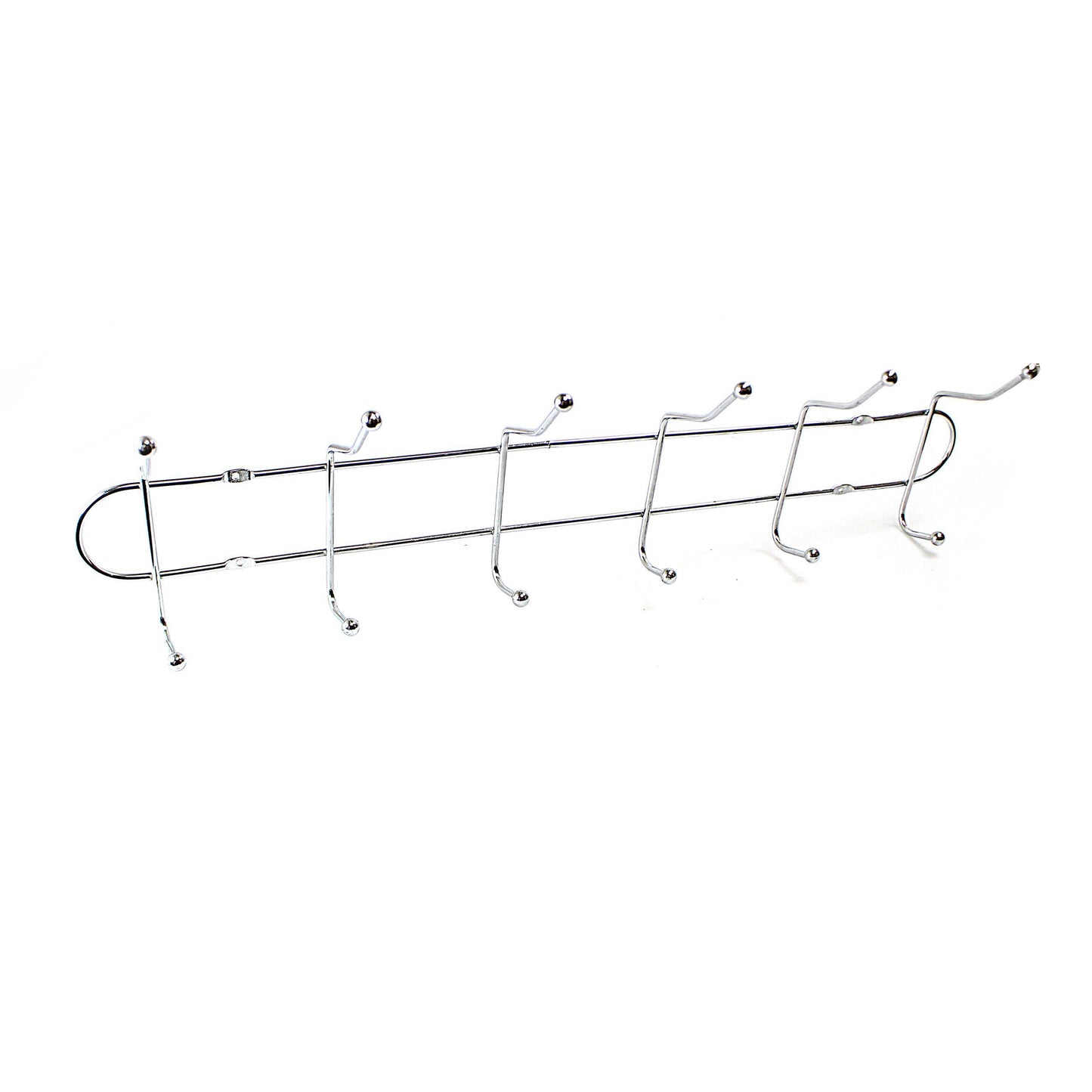 Chrome Metal 12 Hook Rack Hanger 20cm 0718 (Parcel Rate)
