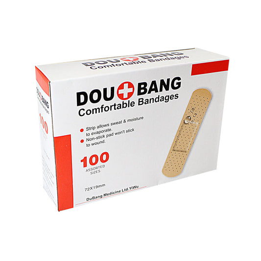 100 Piece Assorted Comfortable Bandages Different Sizes 9669 (Parcel Rate)