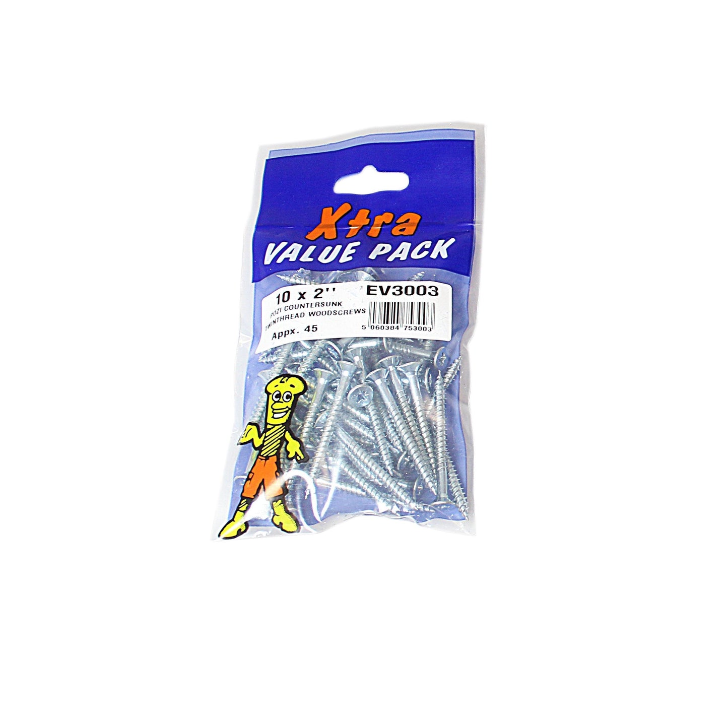 10 x 2 Pozi c/sk Twinthreads Xtra Value 45 Pack Diy 3003 (Large Letter Rate)