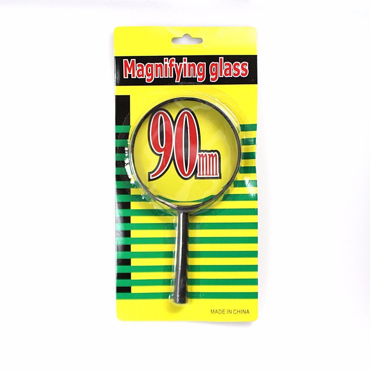 Multi Purpose Handheld Magnifying Glass 90mm Black Frame 0605 (Parcel Rate)