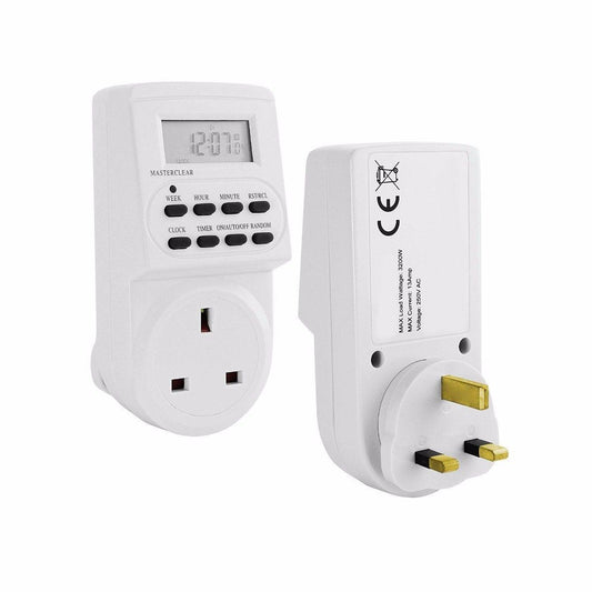Eurosonic Electronic Digital Mains Timer Socket Plug with 24 Hour 7 Days TMR1009 / ES113 A (Parcel Rate)