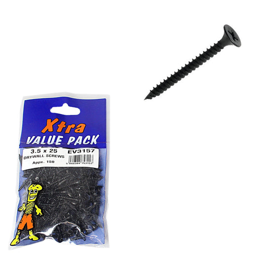 3.5 x 25 Dry Wall Screws Xtra Value Diy 5315 (Large Letter Rate)