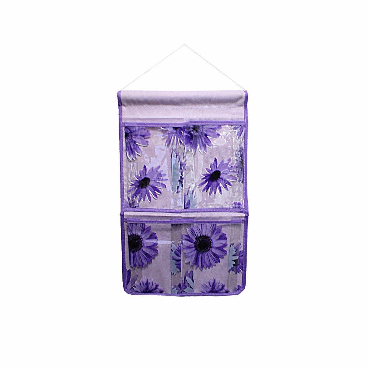 Wall Hanging Storage Bag Plastic Bathroom Makeup Cosmetic Organiser 42cm x 25cm Beauty 4792 (Parcel Rate)