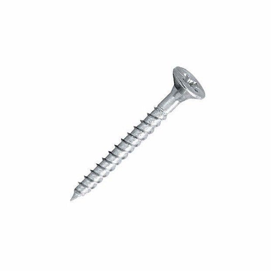 8 x 1 1/4 Pozi Countersunk Hardened Twinthread Wood Screws Zinc Plated Pk Of 38 0089 (Large Letter Rate)
