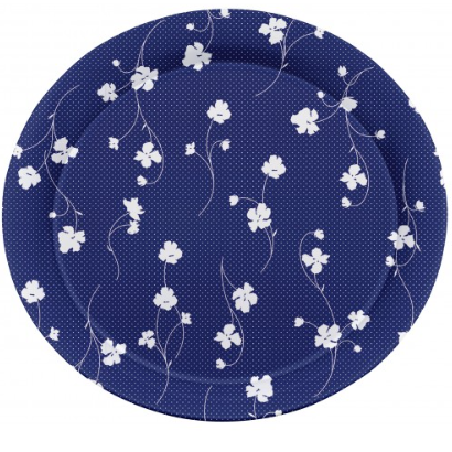 Melamine Round Serving Tray Size 2 Assorted Designs ALB1830 (Parcel Rate)