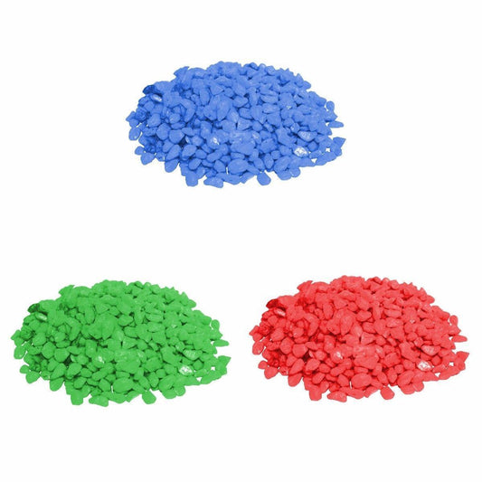 Bag of Small Aquarium Fish Tank Coloured Stones Assorted Sizes 3640 / 7926 (Parcel Rate)