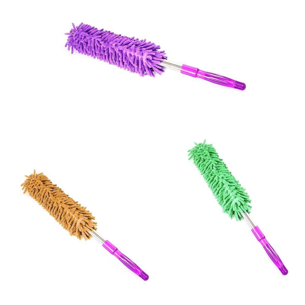 Expandable Assorted Colour Microfibre Duster Ideal For Cleaning 2801
