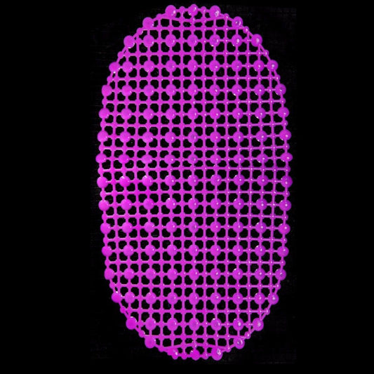 Plastic Bath Mat Circle Design Padded Mat 64cm x 34cm 3513 (Parcel Rate)
