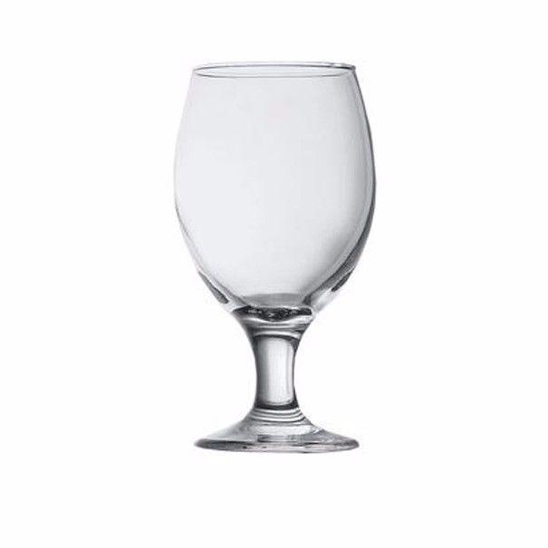 6 Pack of clear glass beer glass, drinking glass fancy beer glass 400ml 44417 9224 (Parcel Rate)