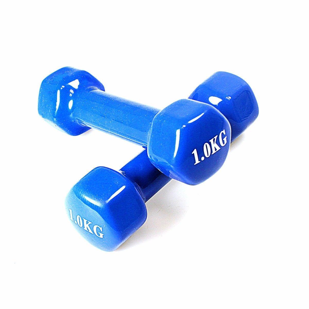 Weight Training Vinyl Dumbbell 1kg Assorted Colours 4589 A W25