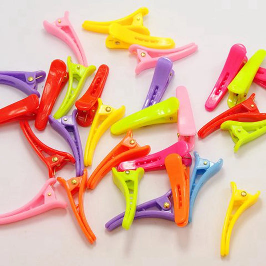 Bubblegum Candy Colour Alligator Hair Clips Assorted Colours 10 Pcs 35 mm 2196 (Parcel Rate)