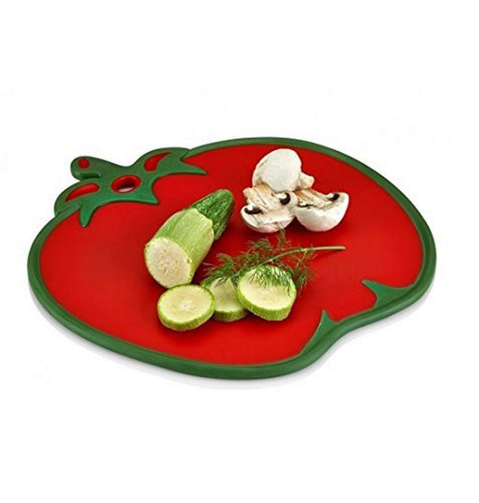 Hobby Tomato Red Non-Slip Fruit And Vegetable Chopping Board 30 x 30 x 1cm 041350 (Parcel Rate)
