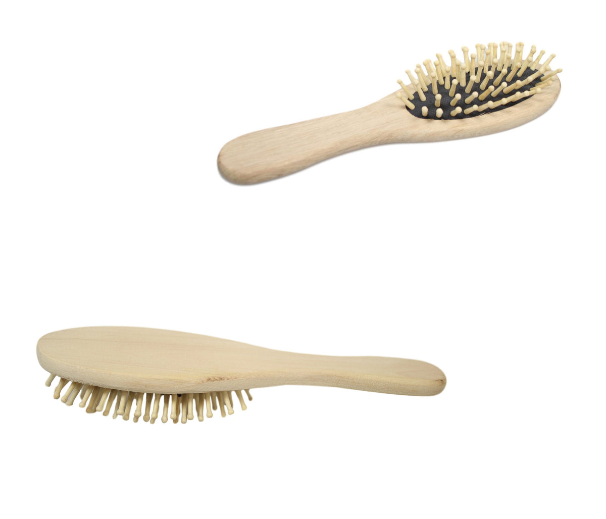 Wooden Oval Paddle Hair Brush 22 cm 5229