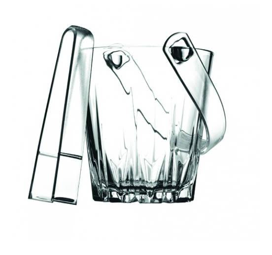 PB Karat Glass Ice Bucket With Tongs 815ml 53588 (Parcel Plus Rate)
