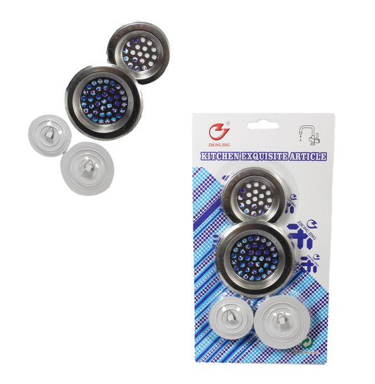 Kitchen Sink Darin Cover and Plug Set Pack of 4 Assorted Sizes 5480 (Large Letter Rate)