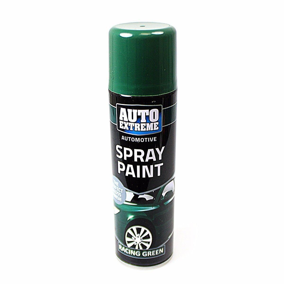 Spray Paint Can Gloss RACING GREEN Aerosol AUTO EXTREME 250ML 1906 (Parcel Rate)