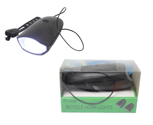 Bicycle Safety Hazard Light And Horn 2 in 1 Long Horn Switch Bicycle Light 12cm 5583 (Parcel Rate)