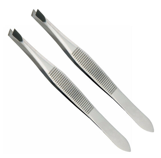 Stainless Steel Tweezers 9cm Pack of 2 5773 (Large Letter Rate)