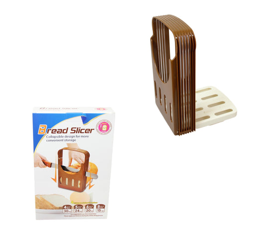 Plastic Bread Slicer Collapsible Design 4 Thickness Slice Options 30mm/24mm/20mm/15mm 5825 (Parcel Rate)
