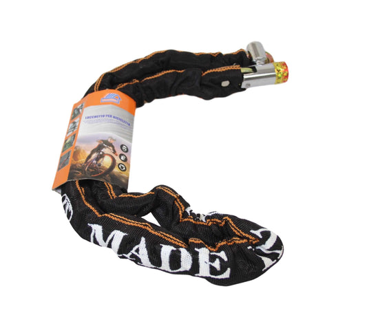Heavy Duty Bicycle Motorcycle Lock Strong Security Metal Chain x 2 Keys 6115 A (Parcel Rate)