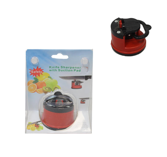 Kitchen Knife Sharpener with Suction Pad Assorted Colours 6161 (Parcel Rate)