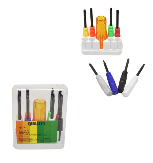 Assorted Precision Screwdriver Set Indoor Outdoor Builders DIY Screw Set 8 Pack 6201 (Parcel Rate)