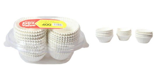 Small White Muffin / Cupcake Cases Pack of 400 VPETIT400 / PK400 A (Parcel Rate)