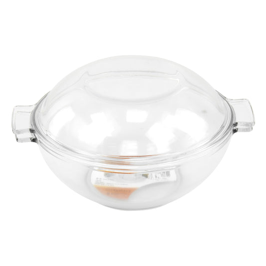 Durane Tempered Glass Dough Bowl with Lid and Handles 1.3L 8965 (Parcel Plus Rate)