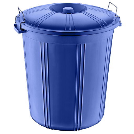 Round Bin with Lid 90 Litre Assorted Colours AK273 (Big Parcel Rate)