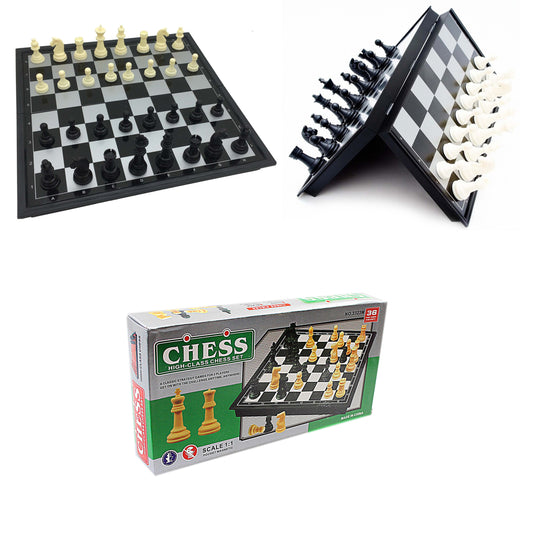Pocket Magnetic Chess Set Large 15 x 30 cm 3836 / 3839 (Parcel Rate)
