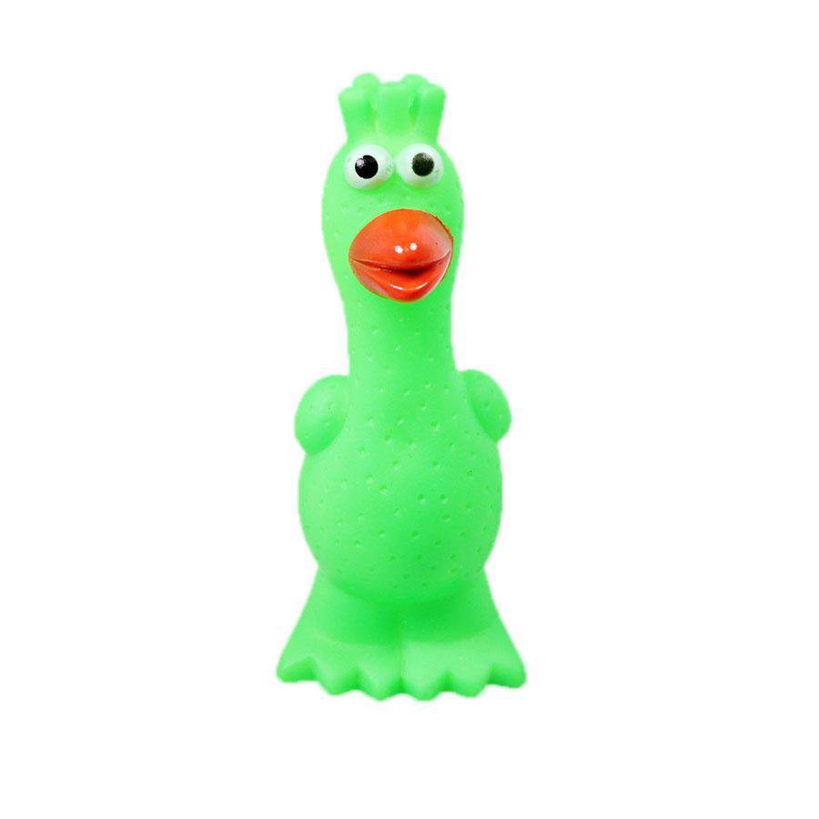 Pets Dog Toy Squeaky Chicken Bird 17cm Assorted Colours 5037 (Parcel Rate)