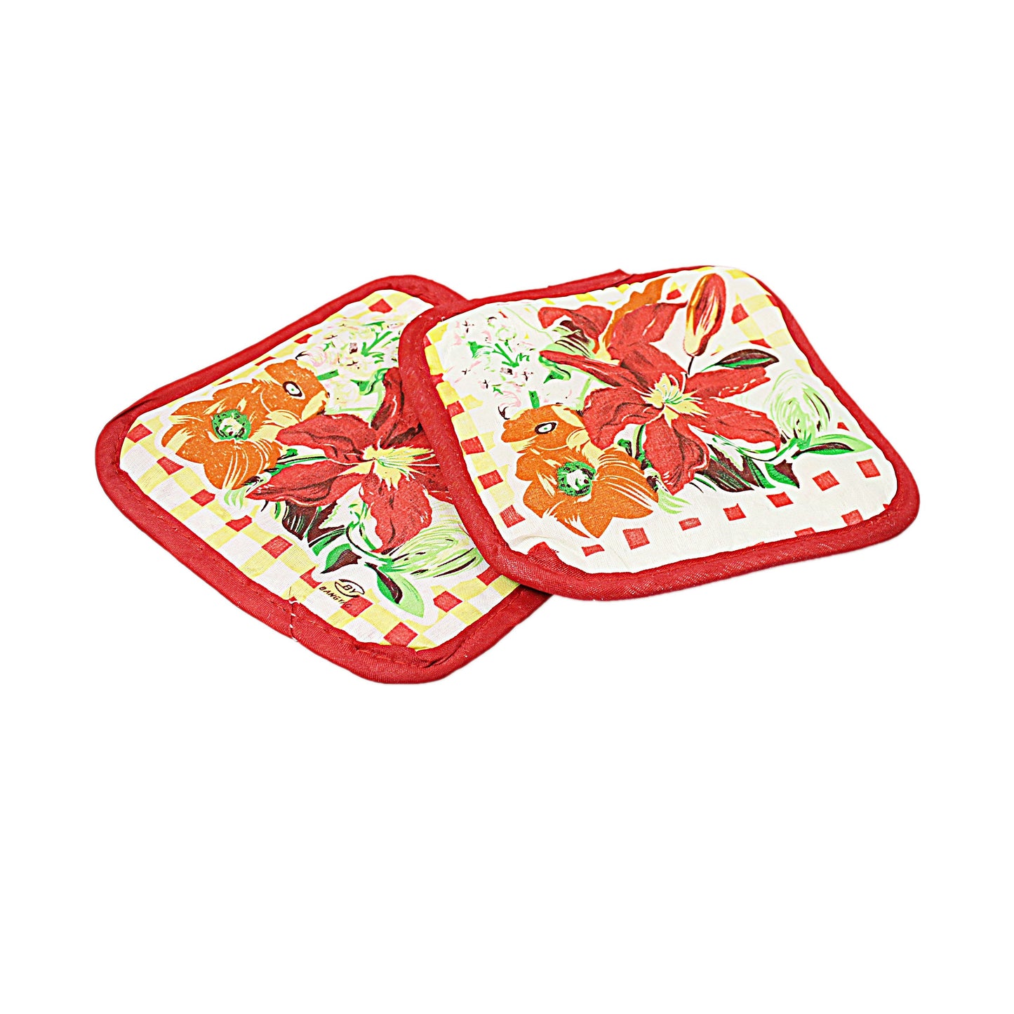 Floral Decorative Heat Proof Handy Oven Gloves Mittens 0317
