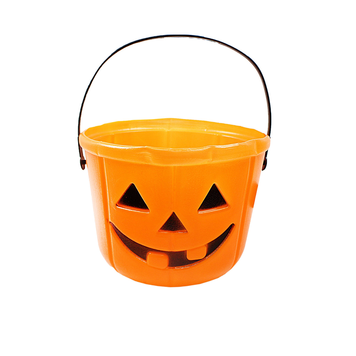 Halloween Orange Trick Or Treat Sweets Candy Bucket Basket with Handle 4637