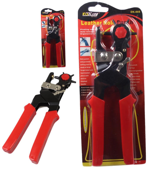 Revolving Leather Belt Hole Puncher Plier Puncher 2.5 - 5mm 5214 A (Parcel Rate)