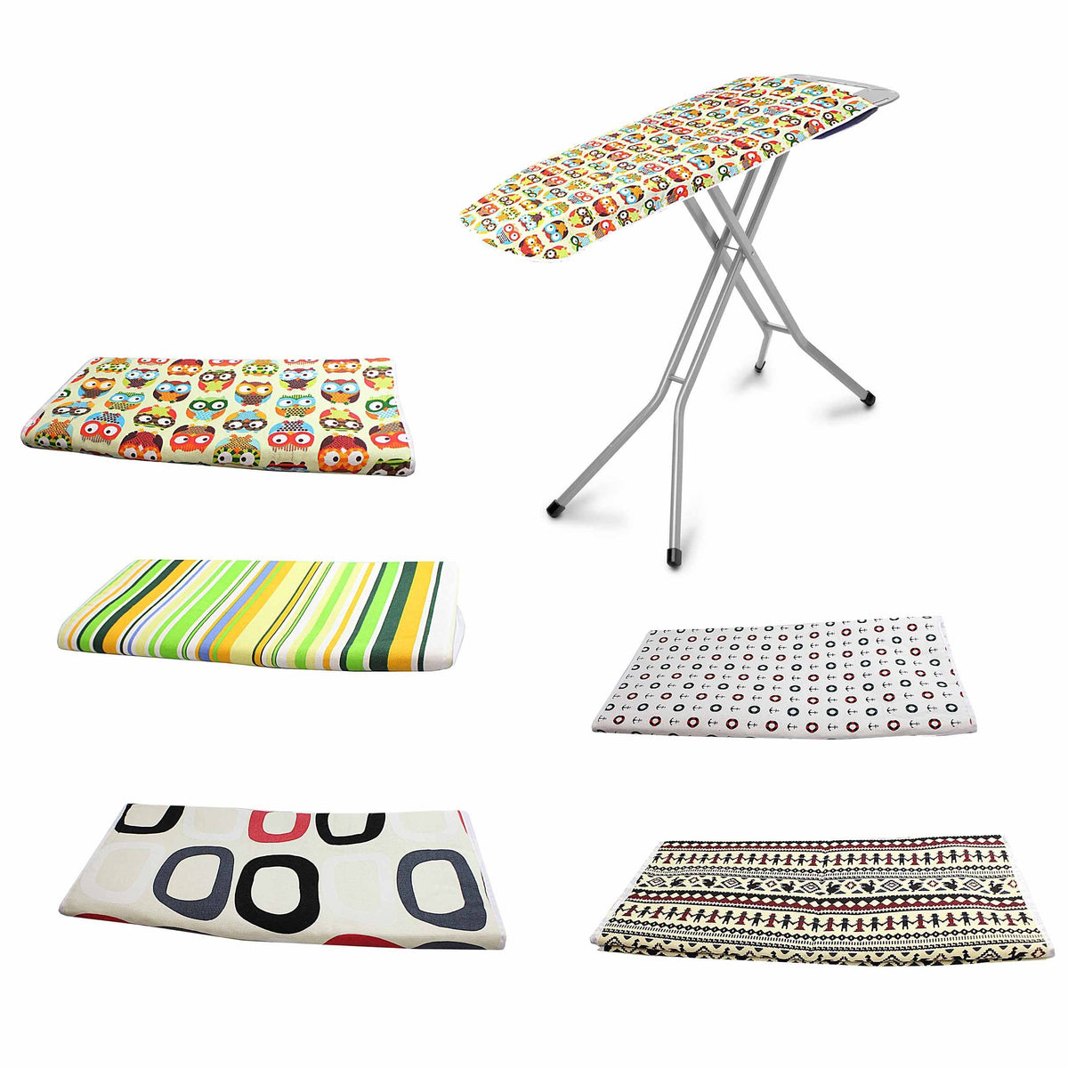 Fabric Ironing Board Cover 140 x 50 cm Assorted Designs 0311