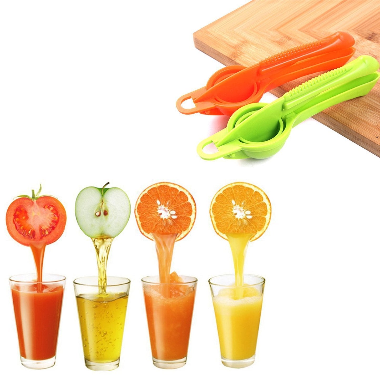 Lemon Citrus Juicer Squeezer Presser 25 x 7 cm Assorted Colours 2905 A (Parcel Rate)